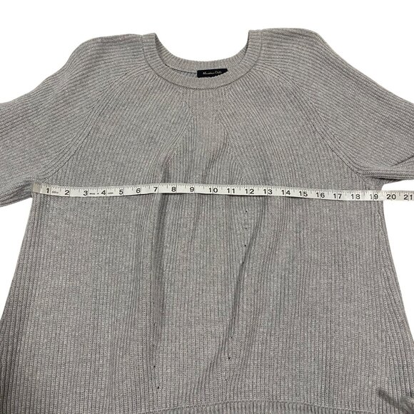Massimo Dutti Gray Ribbed Cinch Waist Sweater Women's Size M‎ - Picture 7 of 8